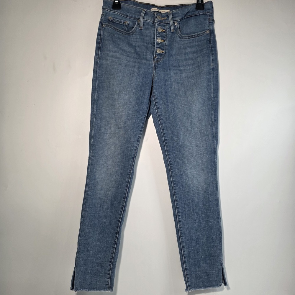 Vintage Look Levi's Women's‎ 311 Shaping Skinny Jeans Button-Fly Short Size 29